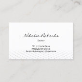 Royal Queen Bee & Vintage Laurel Wreath Logo  Visitekaartje (Achterkant)