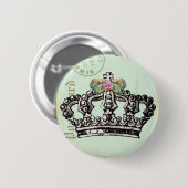 RoYaL QUeeN CRoWN Ronde Button 5,7 Cm (Voorkant /achterkant)