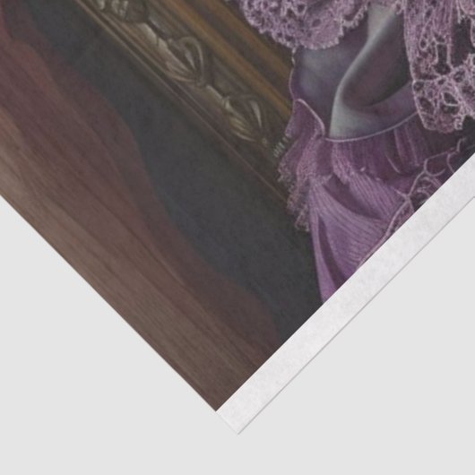 Royal Queen White Cat Decoupage Tissuepapier (Detail)