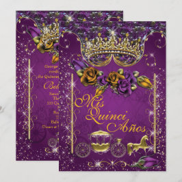 Royal Quinceañera en Sweet 16 Party Uitnodigingen