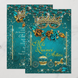 Royal Quinceañera en Sweet 16 Party Uitnodigingen