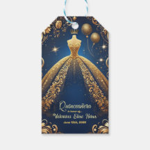 Royal Quinceañera Gold en Navy Princess Thema