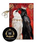 Royal Raven Romance Decoupage Tissuepapier