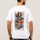 Royal Rebellion – Samurai Card Warriors Art Print  T-shirt (Achterkant)