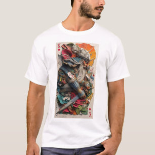 Royal Rebellion – Samurai Card Warriors Kunstprint T-shirt