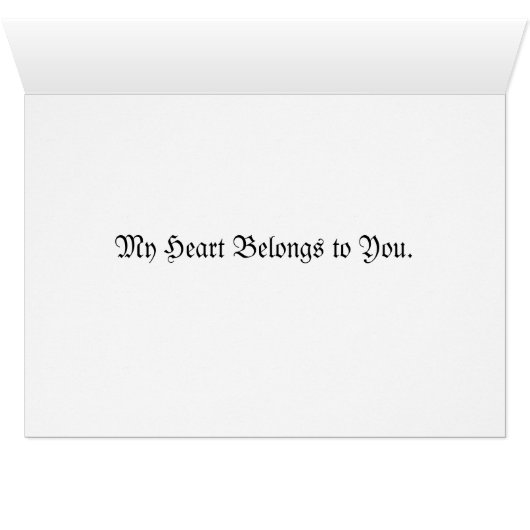 Royal Red Heart (Binenzijde Horizontaal (Onderkant))