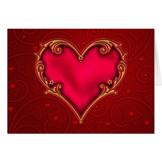 Royal Red Heart (Voorkant Horizontaal)