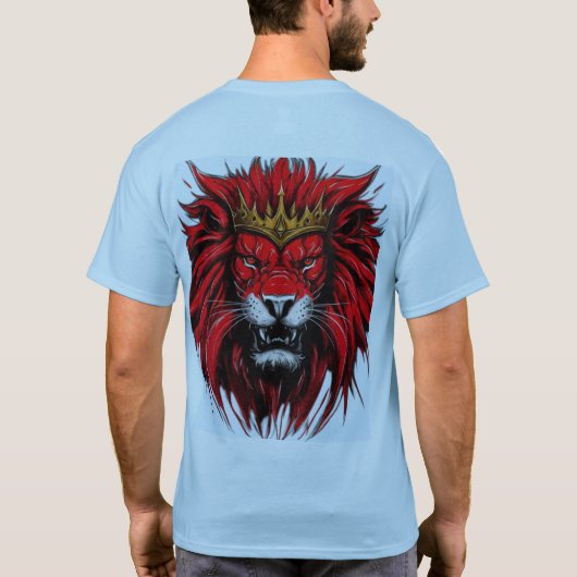 Royal Red Lion T-shirt - King of the Oerwoud Artwo (Achterkant)