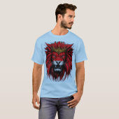 Royal Red Lion T-shirt - King of the Oerwoud Artwo (Voorkant volledig)