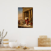 Royal Relaxation: Cleopatra met Twins Schilderen Poster (Keuken)