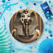 **"Royal Roar: The Golden Pharaoh Lion"** Papieren Bordje (Feest)