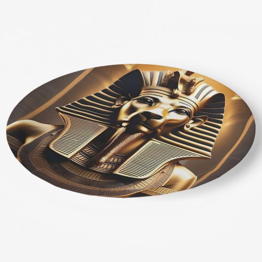 **"Royal Roar: The Golden Pharaoh Lion"** Papieren Bordje (Gekanteld)