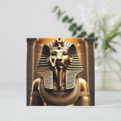**"Royal Roar: The Golden Pharaoh Lion"** Save The Date (Staand voorkant)