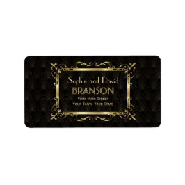 Royal Roaring 20s Gold Art Deco Wedding Etiket