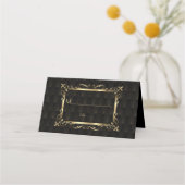 Royal Roaring 20s Gold Art Deco Wedding Plaatskaartje (Voorkant)