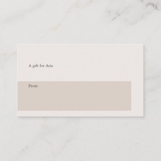 Royal Roos Display Douche Gedicht Geen Wrap Gift T Informatiekaartje (Achterkant)