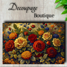 Royal Roos Garden Decoupage Tissuepapier