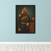 Royal Rooster Framed Art Canvas Afdruk (Insitu (Houten vloer))
