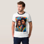 Royal Roots Vibrant Afro Love T-shirt (Voorkant volledig)