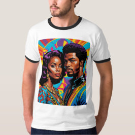 Royal Roots Vibrant Afro Love T-shirt