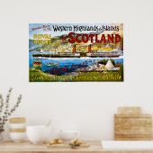 Royal Route of Scotland Summer Tours  Poster (Keuken)