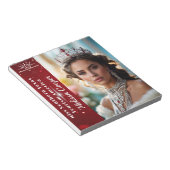 Royal Ruby Shimmer Pageant Autograph Pad Notitieblok (Schuin)