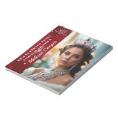 Royal Ruby Shimmer Pageant Autograph Pad Notitieblok (Linkerzijde)