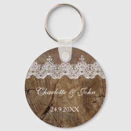 Royal Rustic-afbeelding bewaart de datum-sleutel-r Sleutelhanger