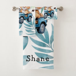 Royal Safari Ride Boy Baby shower Gift Bad Handdoek