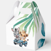 Royal Safari Ride Boy Baby shower Gift Bedankdoosjes (Voorkant)