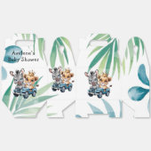 Royal Safari Ride Boy Baby shower Gift Bedankdoosjes (Ongevouwen)