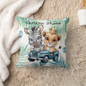 Royal Safari Ride Boy Baby shower Gift Kussen (Deken)