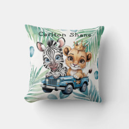 Royal Safari Ride Boy Baby shower Gift Kussen