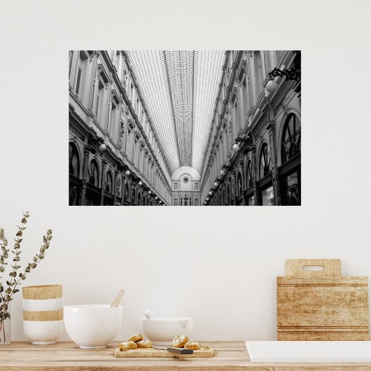 Royal Saint Hubert Galleries, Brussel, België Poster (Keuken)