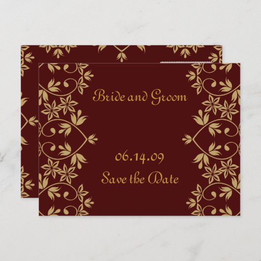 Royal Save the Date Briefkaarten (Voorkant / Achterkant)