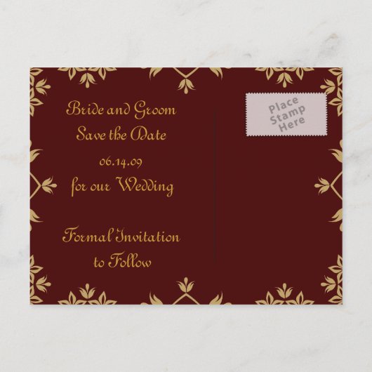 Royal Save the Date Briefkaarten (Achterkant)