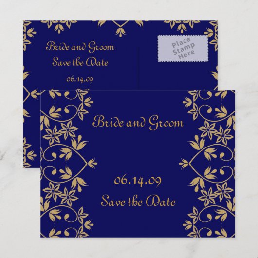 Royal Save the Date Briefkaarten. Aankondigingskaart (Voorkant / Achterkant)