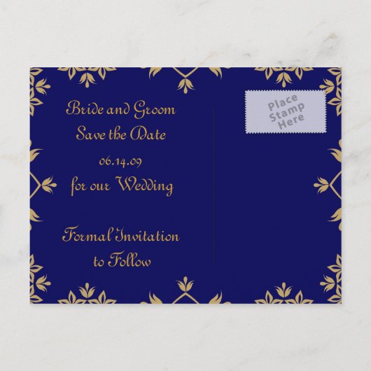 Royal Save the Date Briefkaarten. Aankondigingskaart (Achterkant)