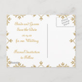 Royal Save the Date Briefkaarten. Aankondigingskaart (Achterkant)