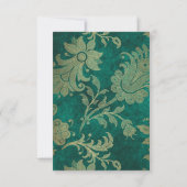 Royal Save the Date Golden Green Velvet Vip (Achterkant)