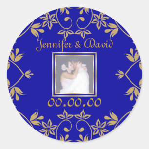 Royal Save The Date Stickers