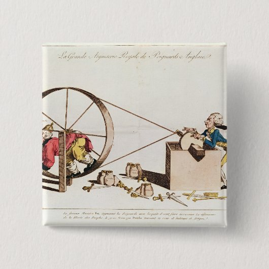 Royal Sharpening Service Vierkante Button 5,1 Cm (Voorkant)