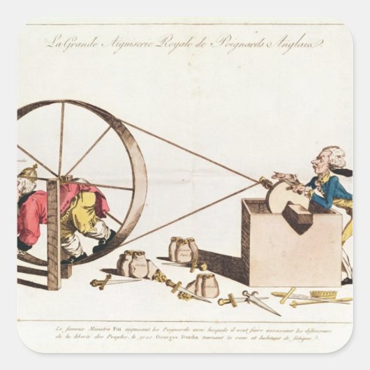 Royal Sharpening Service Vierkante Sticker (Voorkant)