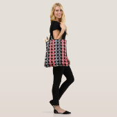 Royal Shuffle - Het spelen van Kaart Pattern Canva Tote Bag (Op model)