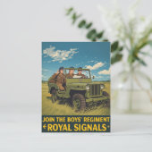 Royal Signals Recruitment Poster Briefkaart (Staand voorkant)