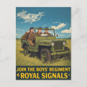 Royal Signals Recruitment Poster Briefkaart (Voorkant)