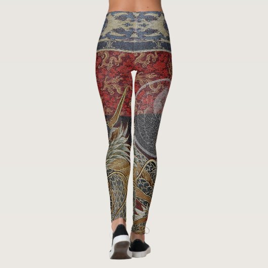 Royal Silk Dragon Seal Leggings (Achterkant)