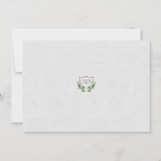 Royal Silver Crest Weelderig Groen Save The Date (Achterkant)