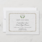 Royal Silver Crest Weelderig Groen Save The Date (Voorkant)