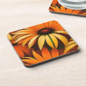 Royal Sinaasappel Coneflowers Bier Onderzetter (Linkerzijde)